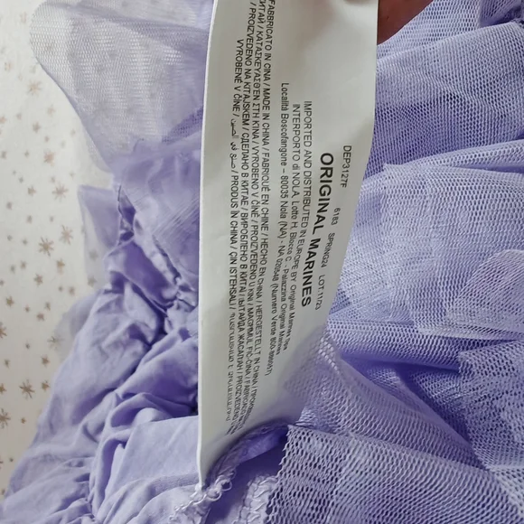 Lavender Ruffle Kids Dress - Picture 9 of 12